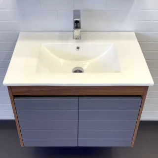 Тумба с раковиной Comforty Кемер 00-00017883 75 см Антрацит